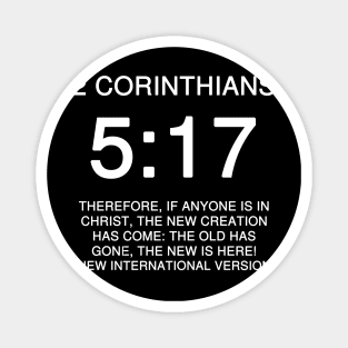 2 Corinthians 5:17 Bible Verse NIV Text Magnet